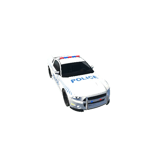 Versatile Car Batched Police White